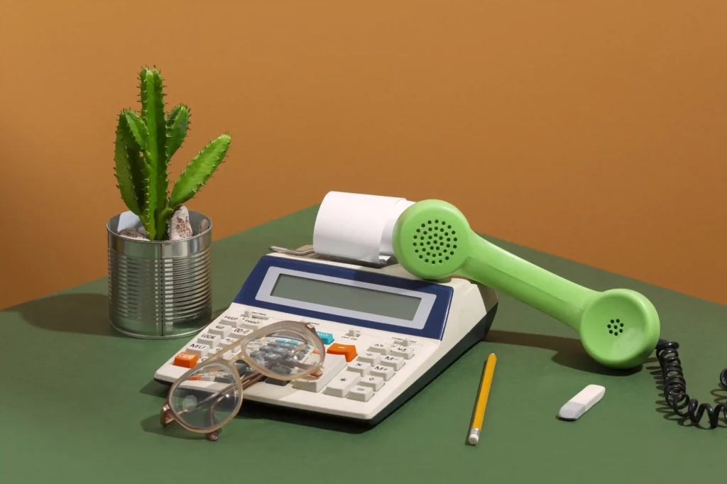 cómo vender más por internet escritorio con una calculadora y teléfono